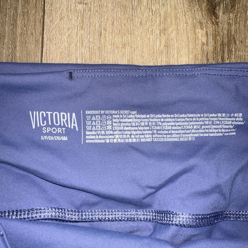 Victoria Sport Knockout‎ Women's Crop Leggings Pockets Lavender Small Preowned - Picture 3 of 8